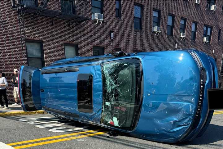 Firefighters Clear Rollover Crash In Ridgefield