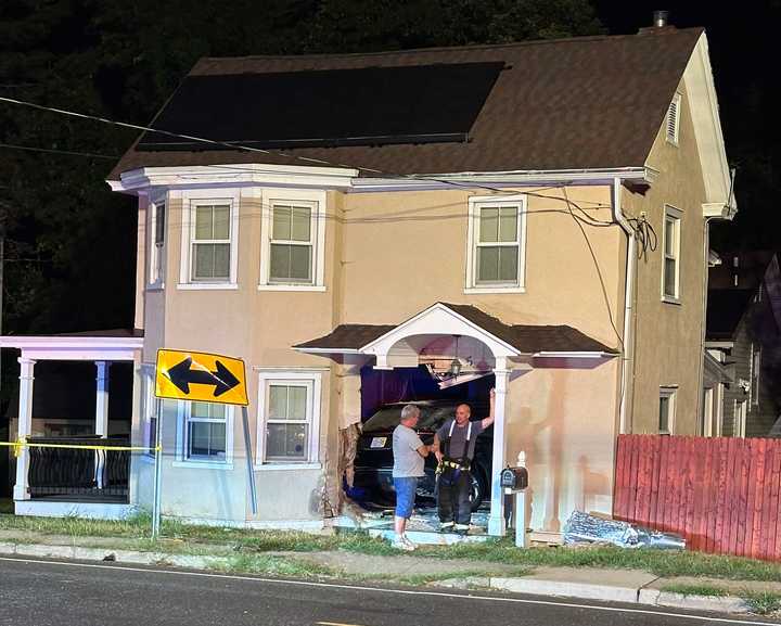 An SUV crashed into a home in&nbsp;Plumsted Township, NJ, on September 2, 2024.