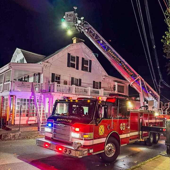 Firefighters responded to a fire at the historic Black Horse Tavern.