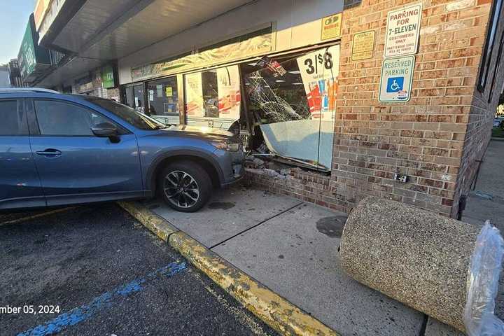 Car Careens Through Hackensack 7-Eleven