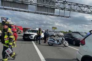 Motorcyclist Hospitalized In Route 80 Crash In Hackensack (PHOTOS)