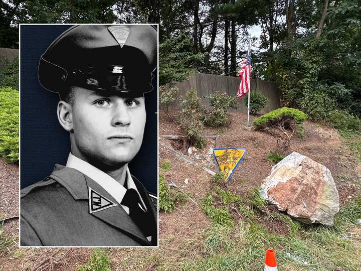 A DUI driver damaged a memorial to NJSP Trooper Thomas Hanratty along Route 78, where he was struck and killed by a vehicle in 1992.