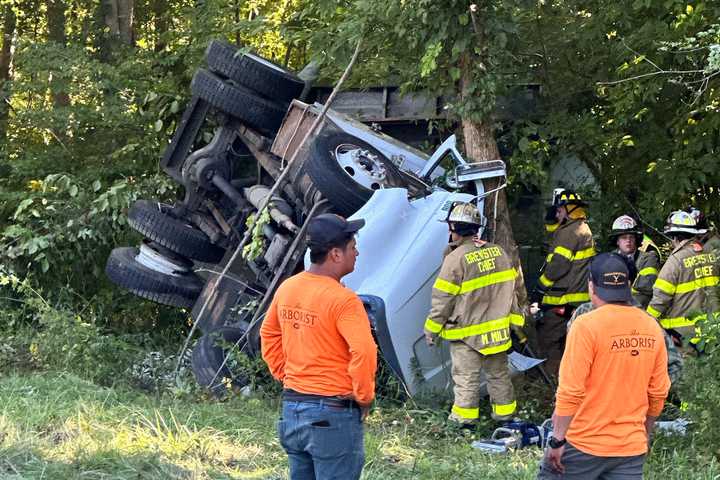 Driver Flown to Hospital After Truck Rolls Over On I-84 In Region