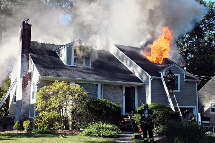 2-Alarm Fire Destroys Ridgewood Home