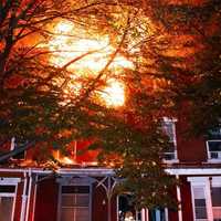 <p>The scene of the row home fire in the  200 block of North 15th Street in Harrisburg.</p>