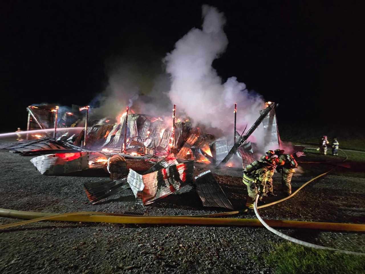 Strasburg Barn Destroyed In 2Alarm Fire (Photos) Spring Grove Daily