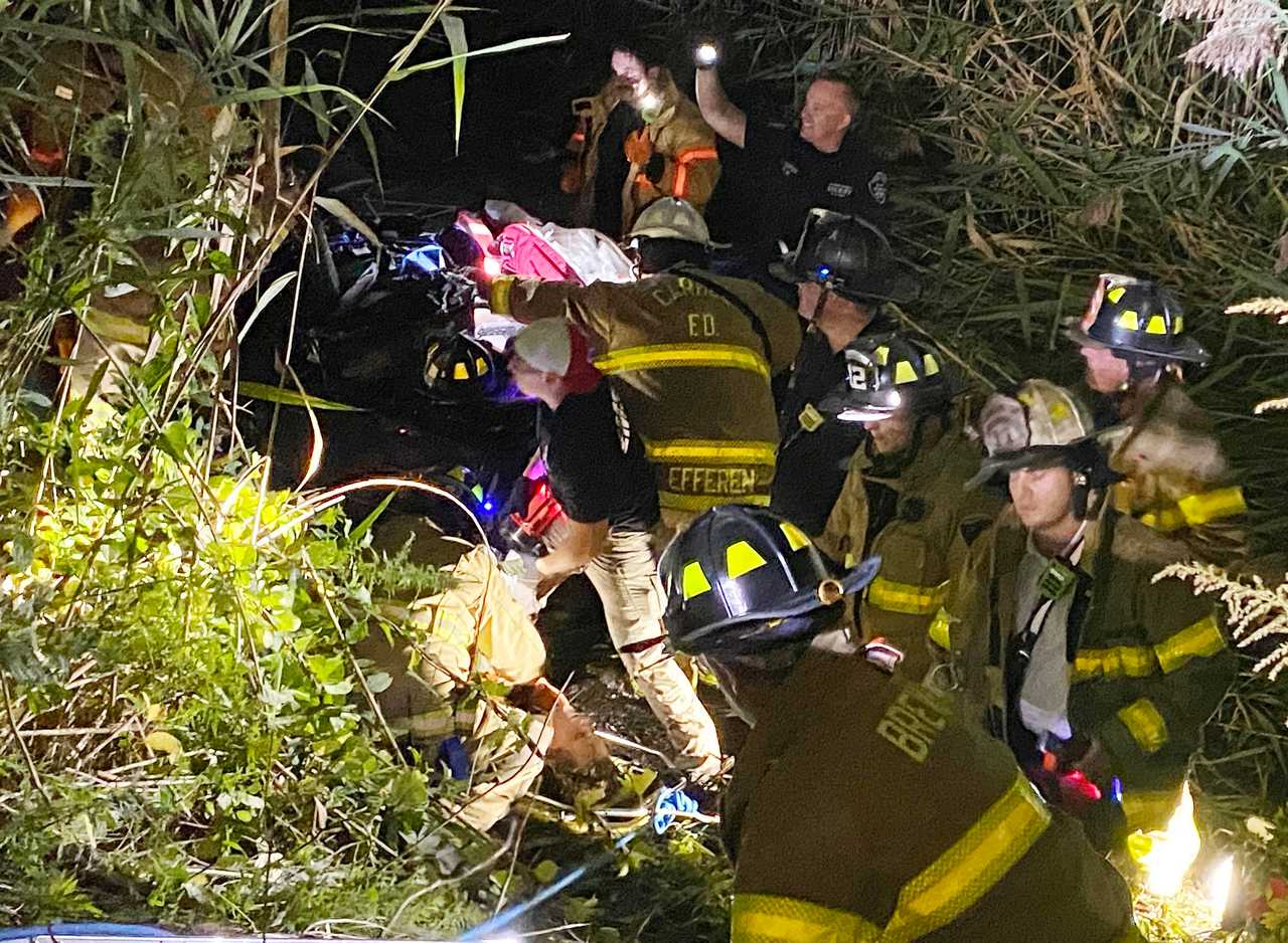 Trapped Driver Rescued After Crashing Into Swamp In Hudson Valley