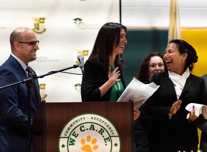 Stefanie Lachenauer wins NJ's Educator of the Year Award.