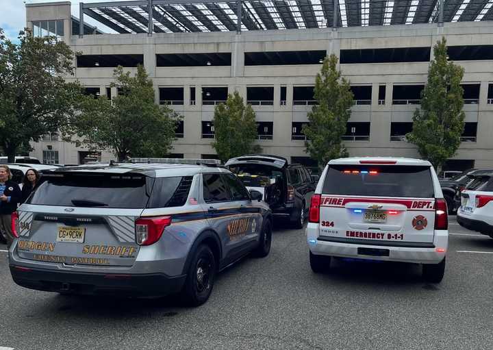 Firefighters were called to 1 Bergen County Plaza around 1:30 p.m. where they were told a letter containing some type of white powder had been delivered, they said.