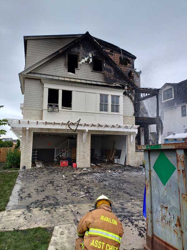 Fire Breaks Out At Jersey Shore Waterfront House Under Construction