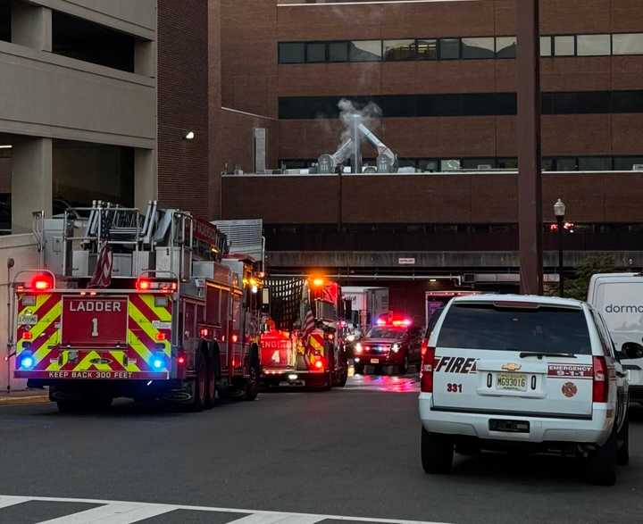 Hackensack firefighters at HUMC.