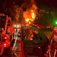 <p>The house fire in Montclair.</p>