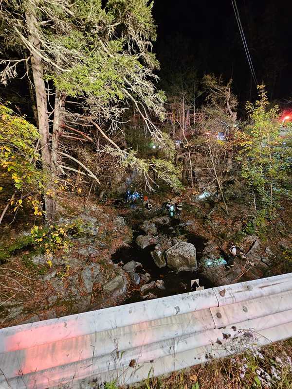 Man Rescued After Crashing 60 Feet Down Into Rocky Embankment In Region