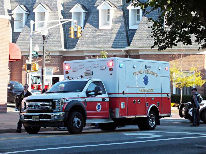 At the scene in Ridgewood Thursday morning, Oct. 10.