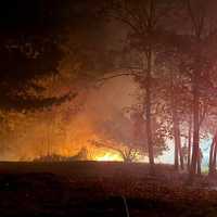 Photos: Firefighters Battle 77-Acre Forest Fire In Morris County