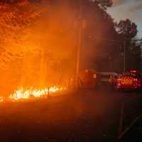 <p>Firefighters battle the Livingston wildfire.</p>