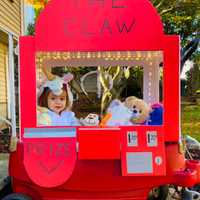 <p>Emilia, 2, of Northvale as The Claw machine.</p>