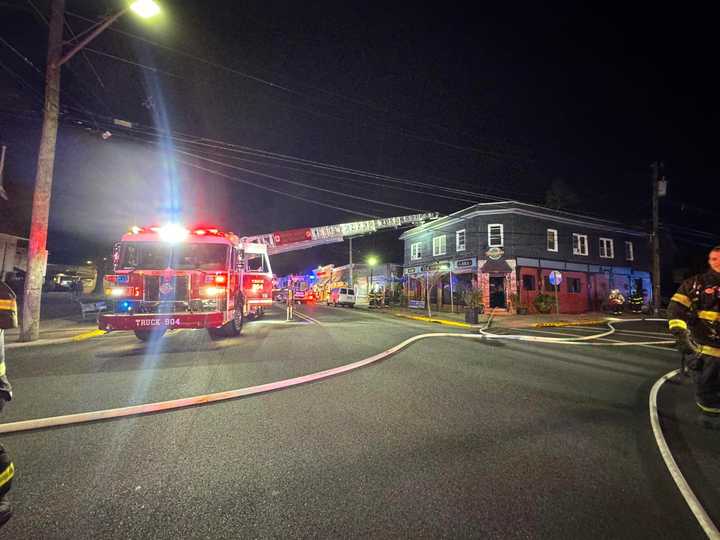 Heights Bar &amp; Grill fire.