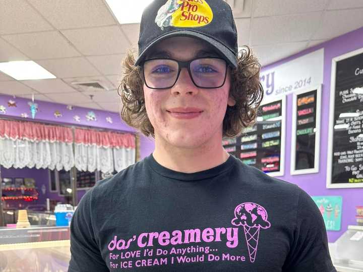 Cameron "Cam" Ray brightened up Das' Creamery since he joined the staff in 2021, his coworkers say.