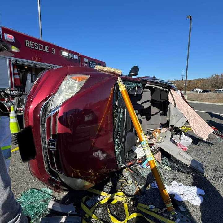 Four people had to be cut from the wreckage after a crash at 119 Junction Road on Saturday afternoon, Nov. 2.&nbsp;