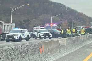 Overturned Vehicle, Multi-Car Crash Shuts 3 Lanes Of Route 80