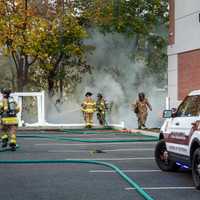 Brush Fire In Westwood Community Center Parking Lot Quickly Contained