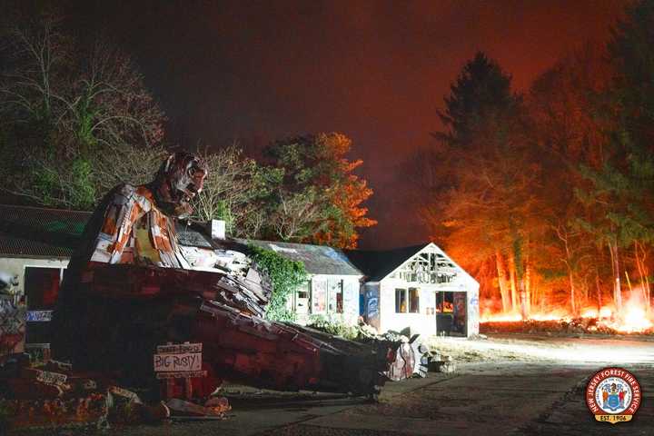 Photos Show Firefighters Battling 40-Acre Burlington County Forest Fire (UPDATE)