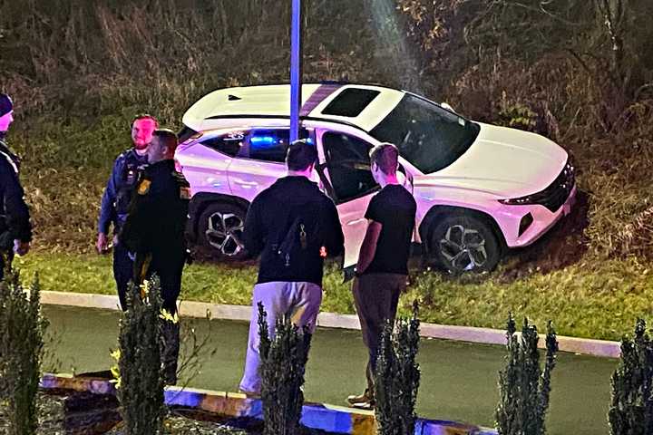 Driver Crashes Into Embankment Outside Paramus Chick-fil-A, Rushing to Beat Closing Time