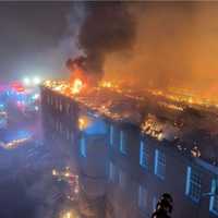 <p>The scene of the Harrisburg Hospital fire.</p>