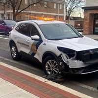 Crash With Ridgewood Parking Enforcement Vehicle Sends Driver To Hospital (PHOTOS)