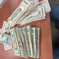 <p>The seized cash in Stafford County.</p>