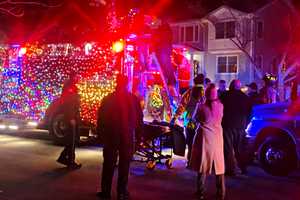 Firefighter Injured During Santa Detail In Bergen County (PHOTOS)