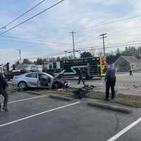 Driver Ejected, 2 MedEvac'd After Franklin County Rollover Crash: Fire Officials (PHOTOS)