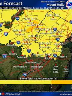 Freezing Rain To Glaze Hunterdon County Roadways With Ice, NWS Says: Here's The Timing