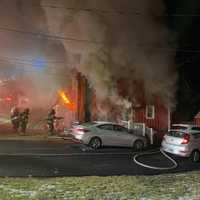 'MAYDAY': Firefighters Forced Out Of Burning Southington House Before Beating Back Flames