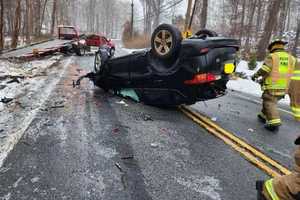 3-Car Crash Hospitalizes 2, Closes Busy Hudson Valley Road