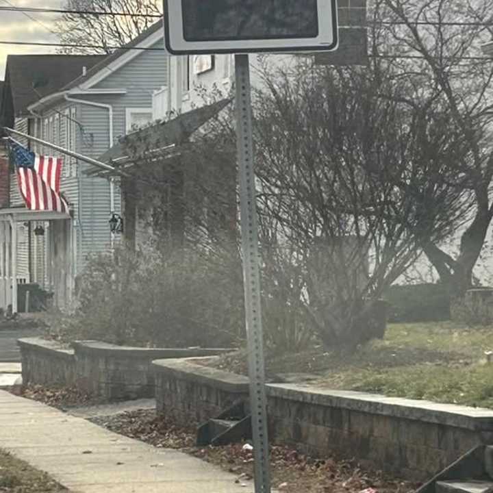 A speed monitor sign was stolen, authorities said.