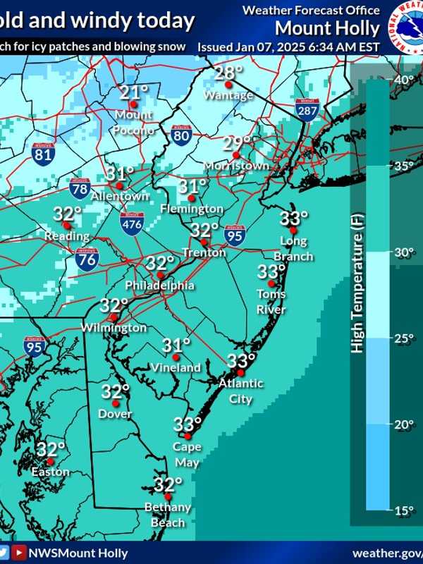 1,000 Without Power In Sussex County As Wind Whips