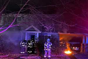 Firefighters Pull Unconscious Victim From Burning Glen Rock Home