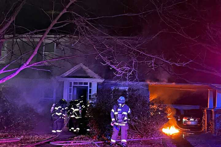 Firefighters Pull Unconscious Victim From Burning Glen Rock Home