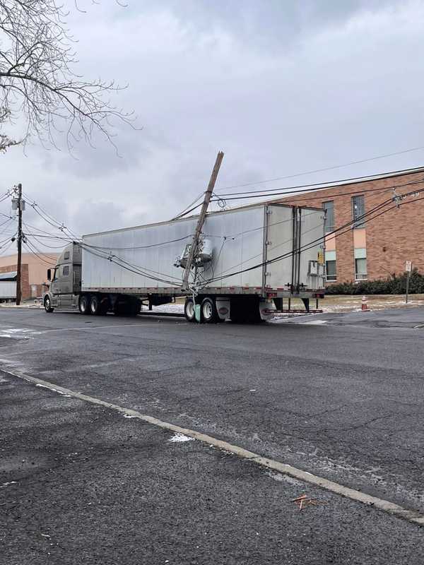 Outages Possible, Tractor Trailer Downs Power Lines In East Rutherford: FD