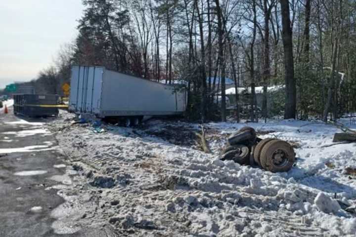 Warm Weather Clears Way For I-95 Tractor-Trailer Wreckage Cleanup In Spotsylvania