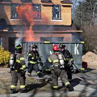 Dumpster Fire: Blaze Erupts In Roll-Off Container Outside Glen Rock Home Under Construction