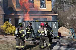 Dumpster Fire: Blaze Erupts In Roll-Off Container Outside Glen Rock Home Under Construction