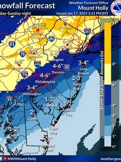 Up To 8 Inches Of Snow Expected Across NJ, PA: Here's This Weekend's Winter Storm Forecast