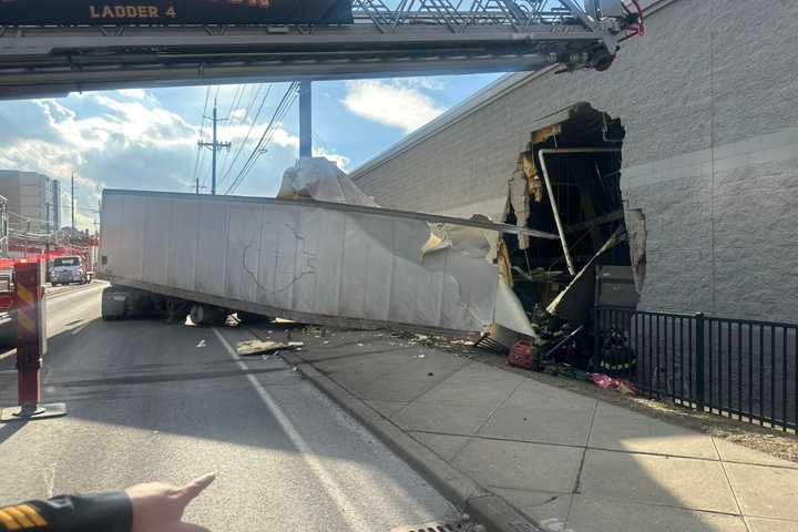 Video Shows Dump Truck Barreling Into North Bergen Target Store, Serious Injuries Reported