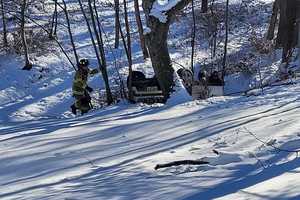 Car Crashes 30 Feet Down Ditch, Lands On Roof In Dutchess County