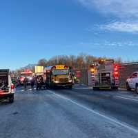 Child Airlifted After Four-Vehicle Crash Involving School Bus In Maryland