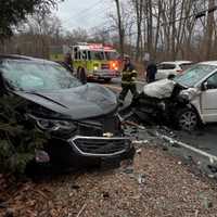 Four Injured In Head-On Crash In Newtown