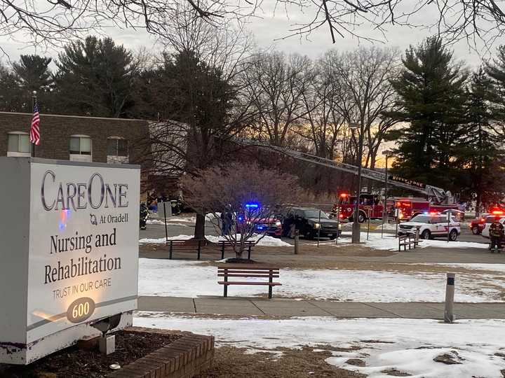 A fire broke out at CareOne in Oradell Saturday morning, Feb. 15.